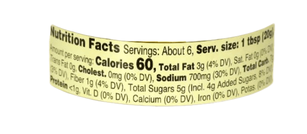 The Nutrition Facts of Maesri Masaman Paste 