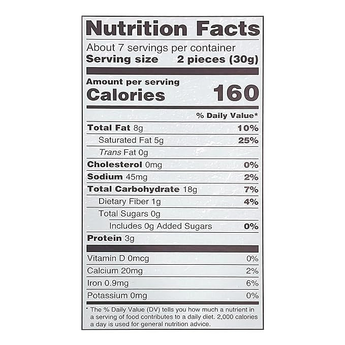 This is the Nutrition of Masala Khari Biscuits.