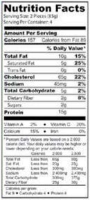 The Nutrition Facts of Mezban Beef Chapli Kabab 
