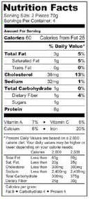 The Nutrition Facts of Mezban Beef Seekh Kabab 