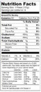 The Nutrition Facts of Mezban Chicken Seekh Kabab FP Regular 