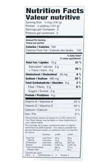 The Nutrition Facts of Mirch Masala Vegetable Jaipuri 