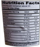 The Nutrition Facts of Mitchell's Jam Golden Apple