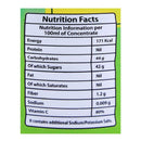 The Nutrition Facts of Mitchell's Squash Lemon