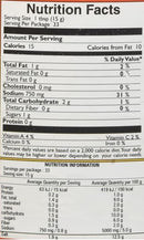 The Nutrition Facts of Mother's Recipe Carrot & Chilli Pickle 
