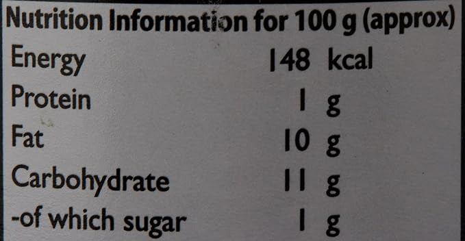 The Nutrition Facts of Mother's Recipe Citron Pickle 