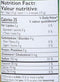 The Nutrition Facts of Mother's Recipe Ginger Pickle 
