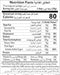 The Nutrition Facts of Mother's Recipe Gujarati Choondo Pickle 