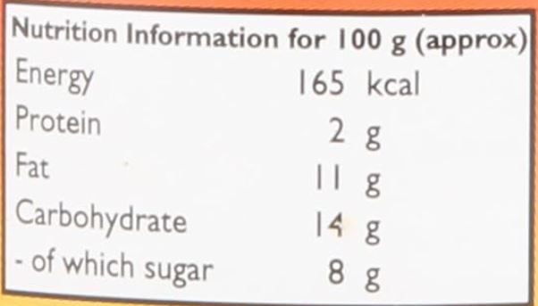 The Nutrition Facts of Mother's Recipe Punjabi Mango Teekha Pickle 