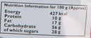 The Nutrition Facts of Mother's Recipe RTC Kerala Prawns Fry Mix 