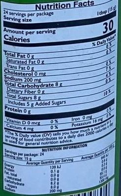 The Nutrition Facts of Mother's Recipe Samosa Chutney 