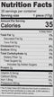 The Nutrition Facts of Hara Bhara Kebab 35 pcs 