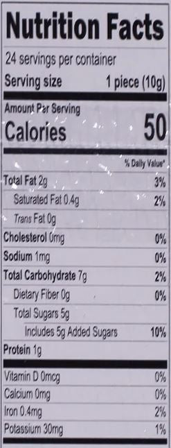 This is the Nutrition of Nanak Kaju Katli.