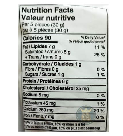 The Nutrition Facts of Nanak Malai Paneer Cubes