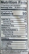 The Nutrition Facts of Nanak Malai Paneer