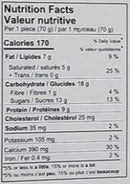 This is the Nutrition of Nanak Mango Rasmalai.