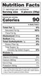The Nutrition Facts of Nanak Paneer Pakora (15 pcs) 