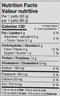 The Nutrition Facts of Nanak Plant Based Veggie Burger 