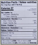 The Nutrition Facts of Naseem Red Chilli Powder 