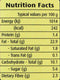 The Nutrition Facts of National Crushed Pickle (Mixed In oil) Big 