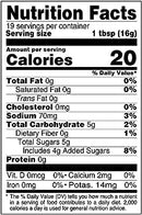 The Nutrition Facts of National Mango Chilli Sauce 