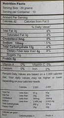 The Nutrition Facts of Nirav Hot Sweet Chutney 