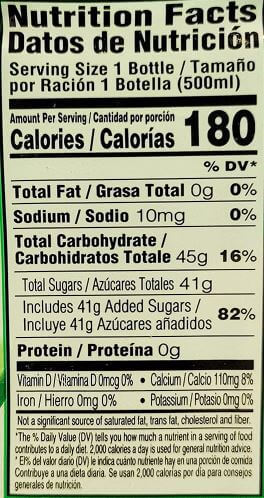 The Nutrition Facts of OKF Aloe Vera King