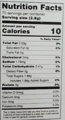 The Nutrition Facts of Pan Pasand Candy 