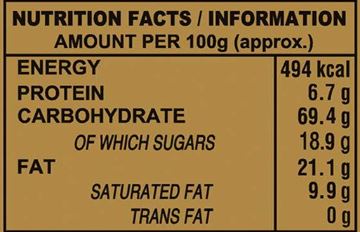 This is the Nutrition of Parle Krackjack.