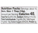 The Nutrition Facts of Patak's Major Grey Chutney 
