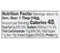 The Nutrition Facts of Patak's Major Grey Chutney 