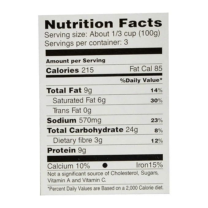 The Nutrition Facts of Priya Dal Makhani 