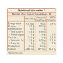 The Nutrition Facts of Priya Mix vegetable (Without Garlic) 