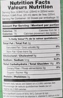 The Nutrition Facts of Qarshi Sharbat Elaichi Cardamon Drink