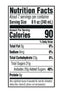 The Nutrition Facts of Quice Guava Fruit Drink Small