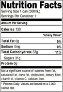 The Nutrition Facts of Quice Lychee Fruit Drink Small