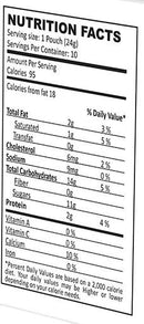 The Nutrition Facts of Quick Tea Cardamom Instant Chai 10 Pouches
