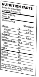 The Nutrition Facts of Quick Tea Cardamom Instant Chai 20 Pouches