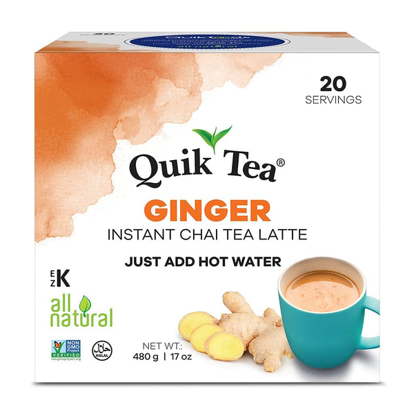 Quick Tea Ginger Instant Chai 20 Pouches