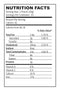The Nutrition Facts of Quick Tea Madras Coffee Instant Chai 10 Pouches