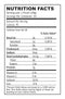 The Nutrition Facts of Quick Tea Masala Instant Chai 20 Pouches
