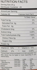 The Nutrition Facts of Rasna Fruit Plus Orange Drink 