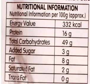 The Nutrition Facts of Rasoi Magic Amritsari Paneer Tikka 