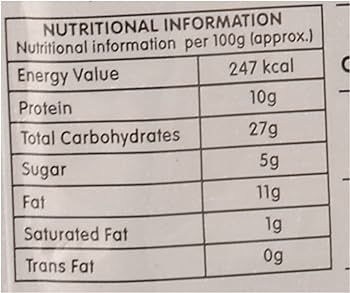 The Nutrition Facts of Rasoi Magic Mutter Paneer 