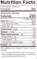 This is the Nutrition of Rehmat-e-Shereen Almond Halwa.