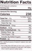 This is the Nutrition of Rehmat-e-Shereen Pistachio Halwa.