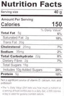 This is the Nutrition of Rehmat-e-Shereen Zafrani Peda.