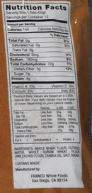 The Nutrition Facts of Roti Fresh Uncooked Roti Chapati (12pcs) 