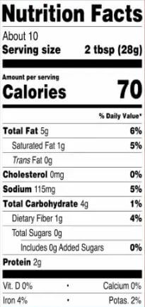 The Nutrition Facts of Sabra Hummus Roasted Red Pepper