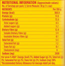 This is the Nutrition of Saffola Classic Masala.